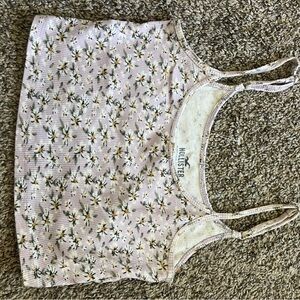 Hollister Pink Floral Tank Top